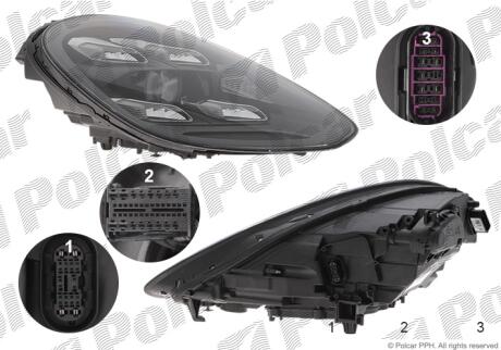 Фара основная Polcar 58F2102H