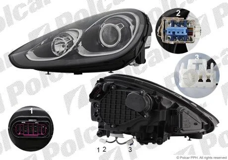 Фара основна Polcar 58T110-H