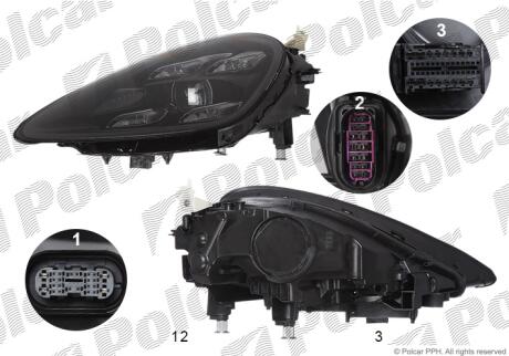 Фара основная Polcar 58T2101H
