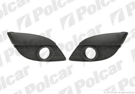 Решітка в бампері лівий+правий Polcar 600127-1