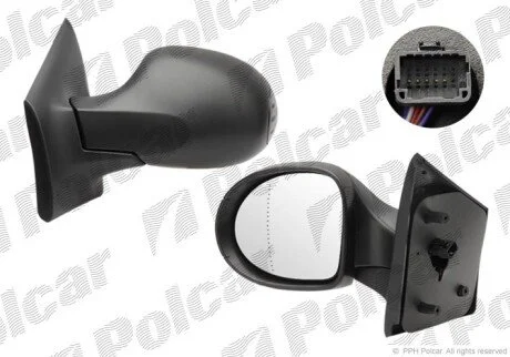 Зеркало наружное левый Polcar 6001513M