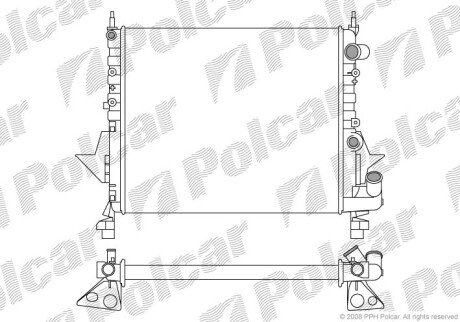 Радіатори охолодження Polcar 600308A1