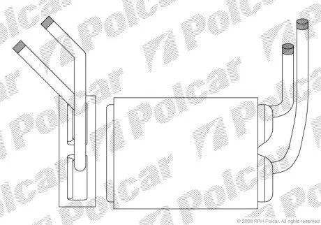 Радиатор отопителя салона Polcar 6003N8-1