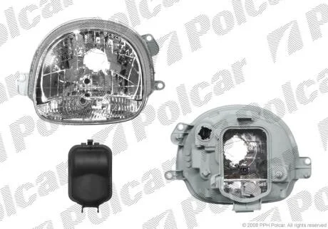Фара основная левая H4 Polcar 6004095E