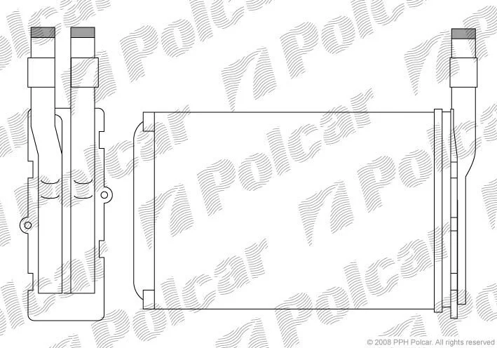 Радиатор отопителя салона Polcar 6005N8-1 (фото 1)
