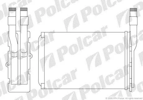 Радиатор отопителя салона Polcar 6005N8-1