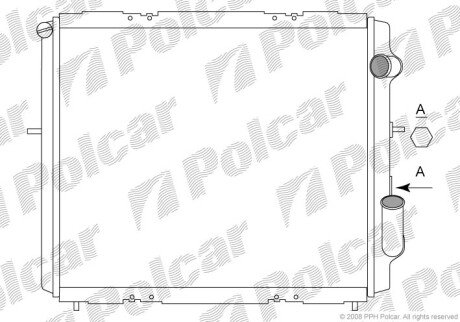 Радіатори охолодження Polcar 600608-5 (фото 1)