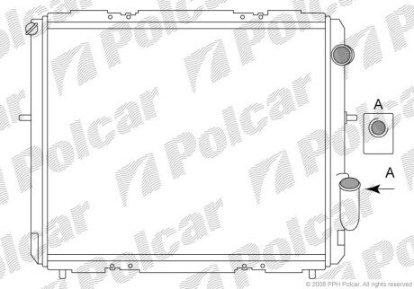 Радіатори охолодження Polcar 600608A5 (фото 1)