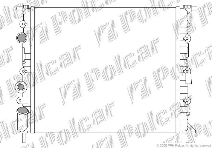 Радіатори охолодження Polcar 600708-1 (фото 1)