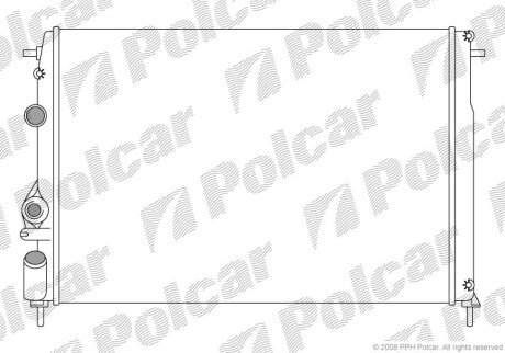 Радіатори охолодження Polcar 600708A6