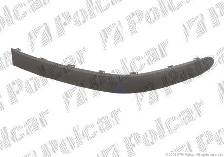 Молдинг бампера прав Polcar 601107-6