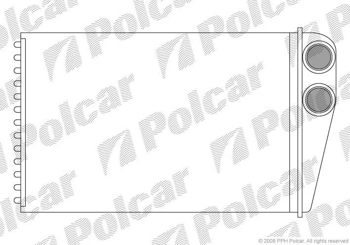 Радиатор отопителя салона Polcar 6012N8-1 (фото 1)