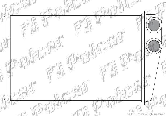 Радіатор обігрівача салону Polcar 6012N8-2 (фото 1)