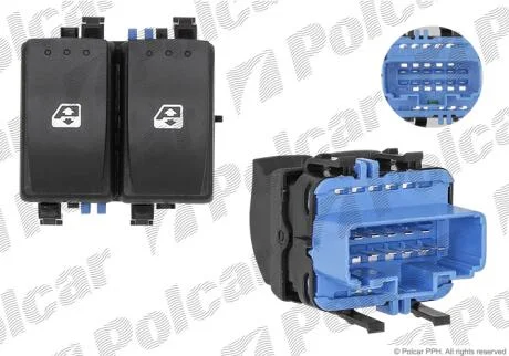 Блок кнопок склопідіймача Polcar 6012P-74
