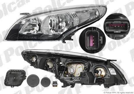 Фара основна ліва H7, PY21W, W5W Polcar 6014095U