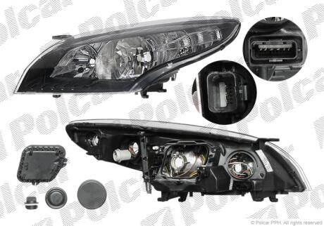 Фара основна права H7, PY21W, W5W Polcar 6014102E