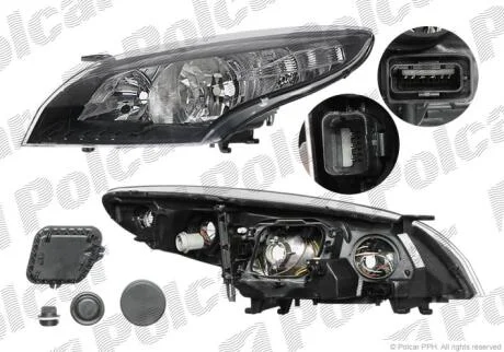 Фара основна права H7, PY21W, W5W Polcar 6014102E