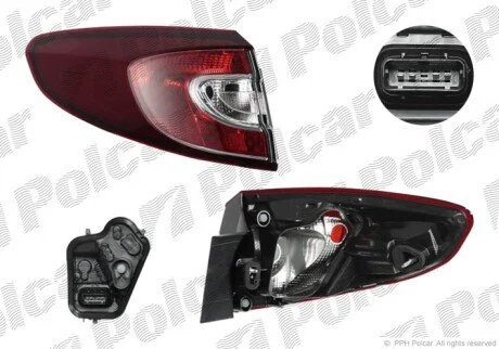 Фонарь задний слева наружный Polcar 6014873V