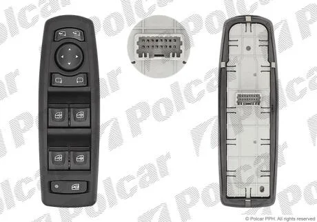 Блок кнопок склопідіймача Polcar 6014P-70