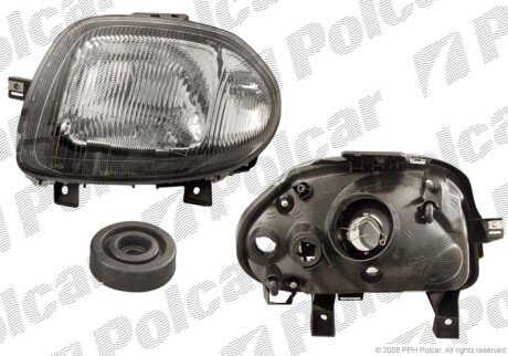 Фара основная правая H4, PY21W, W5W Polcar 6015100E