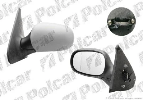Зеркало наружное левый Polcar 6015514M