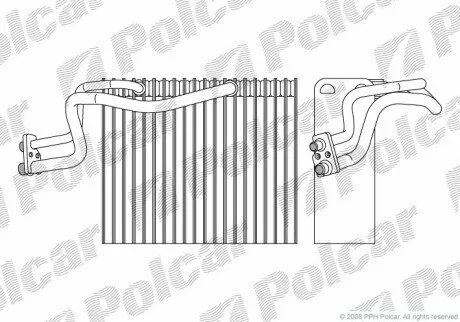 Испаритель кондиционера Polcar 6015P8-1
