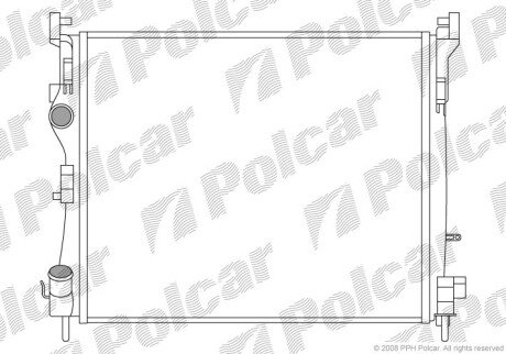 Радіатори охолодження Polcar 6016082X