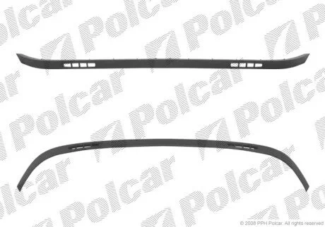Спойлер переднього бампера Polcar 601625