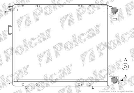 Радіатори охолодження Polcar 601908A3 (фото 1)