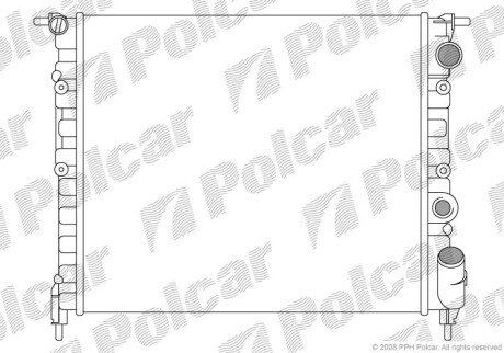 Радіатори охолодження Polcar 602108A1