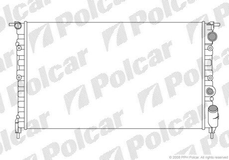 Радіатори охолодження Polcar 602108A4 (фото 1)