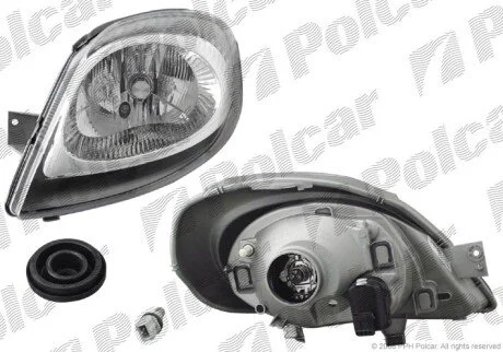 Фара основная правая H4 Polcar 6026101E