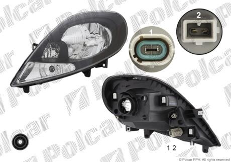 Фара основная Polcar 6027106E