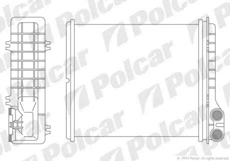 Радиатор отопителя салона Polcar 6030N8-2