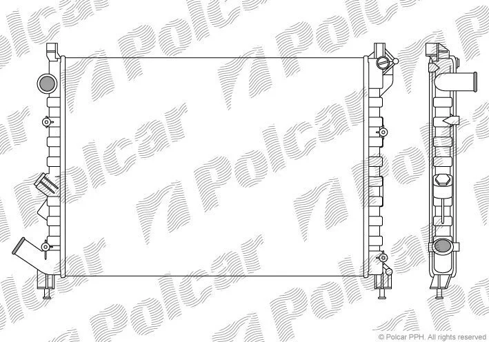 Радиаторы охлаждения Polcar 603208-1 (фото 1)