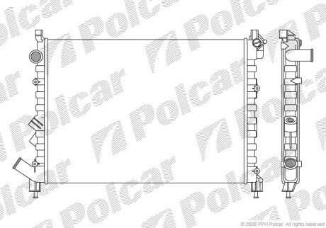 Радіатори охолодження Polcar 603208A1 (фото 1)