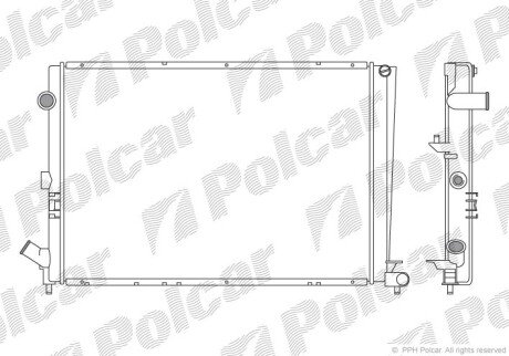 Радіатори охолодження Polcar 603208A2 (фото 1)