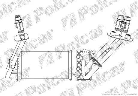 Радиатор отопителя салона Polcar 6032N8-3