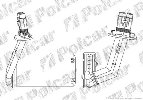 Радіатор обігрівача салону Polcar 6032N8-4