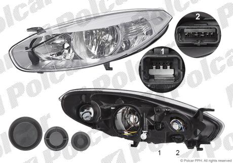 Фара основная Polcar 6035092E