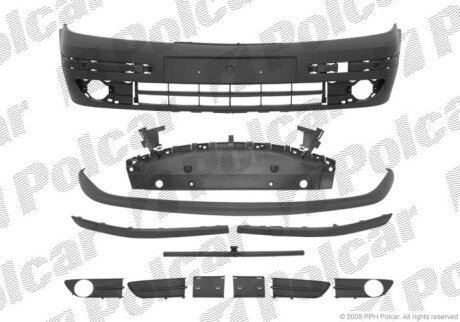 Бампер передний Polcar 6037070J