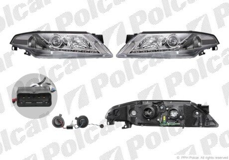 Фара основная правая, левая H1, H7 Polcar 603709AE