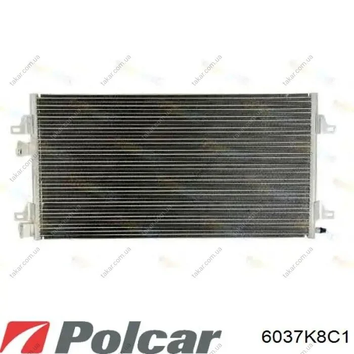 Радиатор кондиционера (Конденсатор) без осушителя Polcar 6037K8C1S (фото 1)