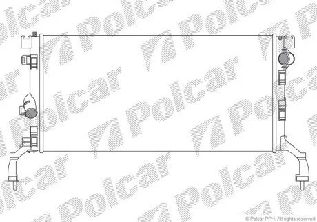 Радиаторы охлаждения Polcar 603908-1