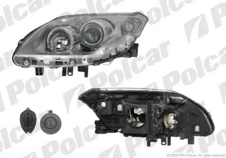 Фара основна права H7, W5W Polcar 6039100E