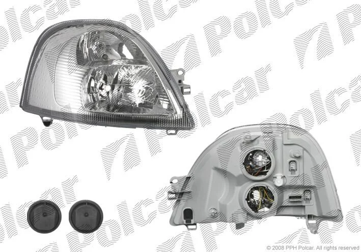 Фара основная левая H1, H7, W5W Polcar 604209-U (фото 1)