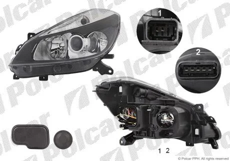 Фара основная Polcar 6055105E