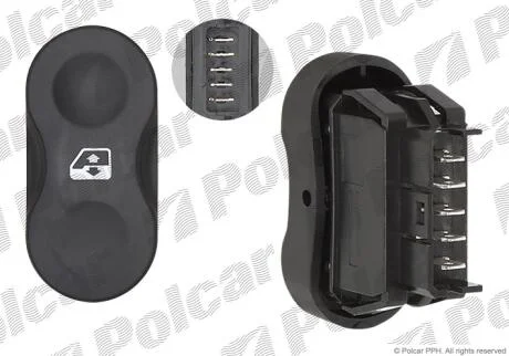 Блок кнопок склопідіймача Polcar 6055P-72