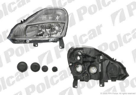 Фара основна права H1, H7, PY21W, W5W Polcar 605810-E