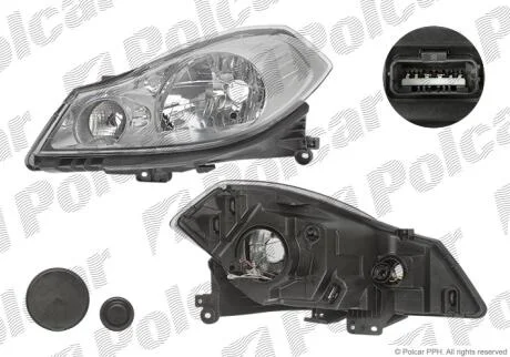 Фара основная левая H4 Polcar 6059092E